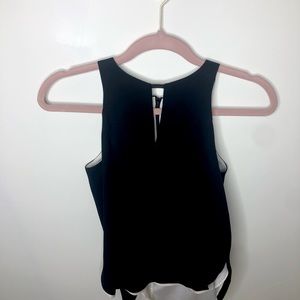NWT Rag and Bone Vcut black and white layered cami
